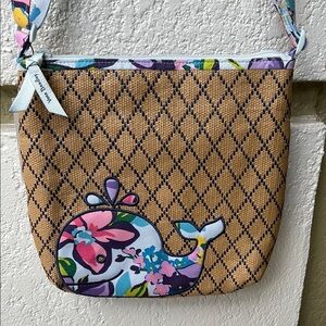 Vera Bradley Marian Floral Straw Bag NWT